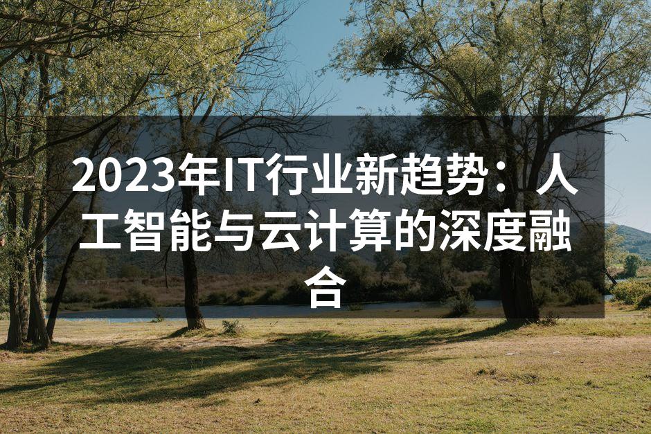 人工智能与云计算的深度融合